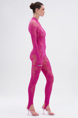MAIN MOMENT STRETCH LACE JUMPSUIT
