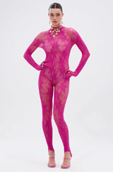 MAIN MOMENT STRETCH LACE JUMPSUIT