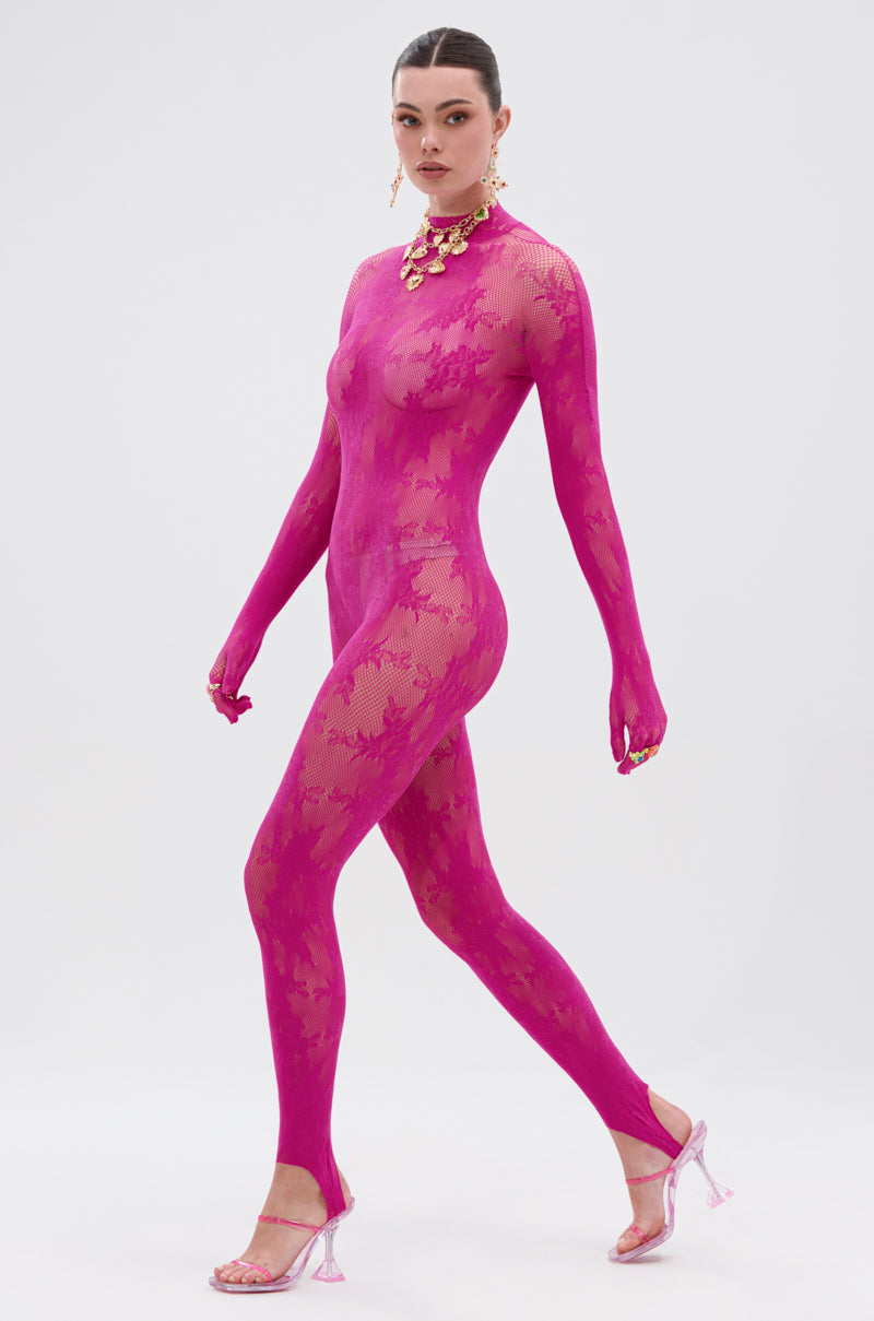 MAIN MOMENT STRETCH LACE JUMPSUIT
