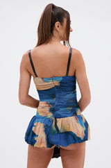 IN A MOOD PRINTED MINI DRESS