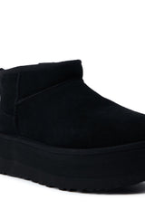 UGG CLASSIC ULTRA MINI PLATFORM BOOTIE IN BLACK