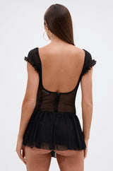LEXIE MESH MINI DRESS