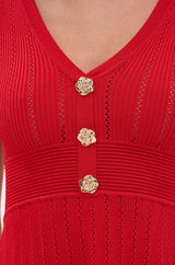 RUBY RED MINI DRESS