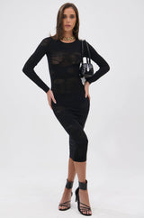 TAKE CARE SEAMLESS MIDI DRESS