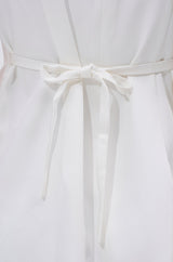 A LA MODE MINI BLAZER DRESS IN WHITE