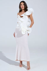 CASCADING RUFFLE BLOUSE