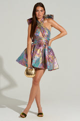 THE TOPIC AND TOP PICK ABSTRACT MINI DRESS