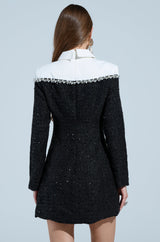 HIGH CLASS MINI DRESS WITH A TIE