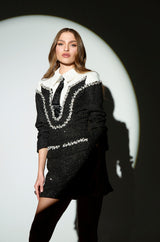 HIGH CLASS MINI DRESS WITH A TIE
