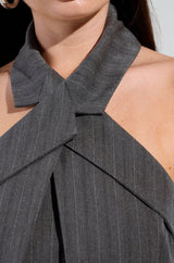 SO YESTERDAY HALTER MINI DRESS