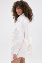 MY BOYFRIENDS SHIRT AGAIN POPLIN MINI DRESS