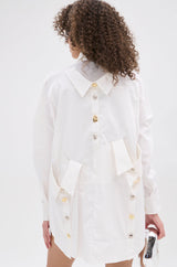 MY BOYFRIENDS SHIRT AGAIN POPLIN MINI DRESS