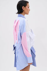 MY BOYFRIENDS SHIRT POPLIN MINI DRESS