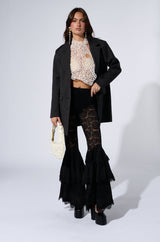 MERMAIDCORE PEARL DETAIL TIE TOP