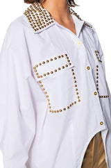 24 CARAT BUTTON DOWN POPLIN SHIRT