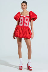 SORRY I'M LATE JERSEY MINI DRESS