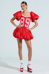 SORRY I'M LATE JERSEY MINI DRESS