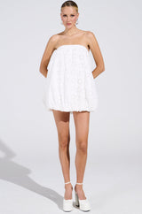 ALL FOR LOVE BUBBLE MINI DRESS