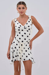 SWEET TALK POLKA DOT MINI DRESS