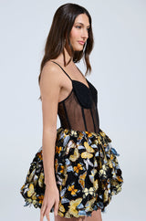 IN THE GARDEN BUTTERFLY MINI DRESS