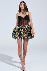 IN THE GARDEN BUTTERFLY MINI DRESS