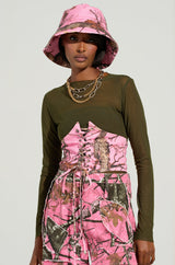 YOU CANT SEE ME CAMO LACE UP BELT