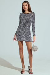 A HAMPTONS HOLIDAY PEARL MINI DRESS