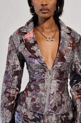 ODESSA BROCADE BLAZER