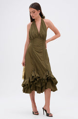 COOL GIRLS CLUB RUCHED MINI DRESS