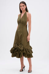 COOL GIRLS CLUB RUCHED MINI DRESS