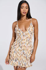 RHODES TEXTURED MINI DRESS