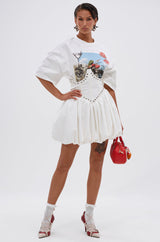 COOL GIRL LOADING MINI DRESS WITH GRAPHIC TEE ATTACHED