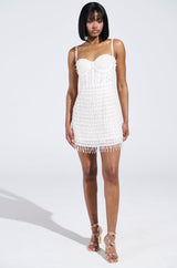 SHOW STOPPER BEADED MINI DRESS