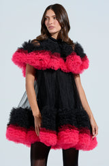 ONLY ME OMBRE TULLE MINI DRESS