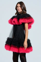 ONLY ME OMBRE TULLE MINI DRESS