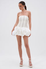 EXTRA! EXTRA! RHINESTONE MINI DRESS