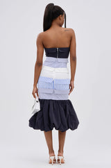 LOST IN THE CITY LAYERED POPLIN MIDI DRESS