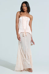 STAR OF THE SHOW CORSET MAXI DRESS