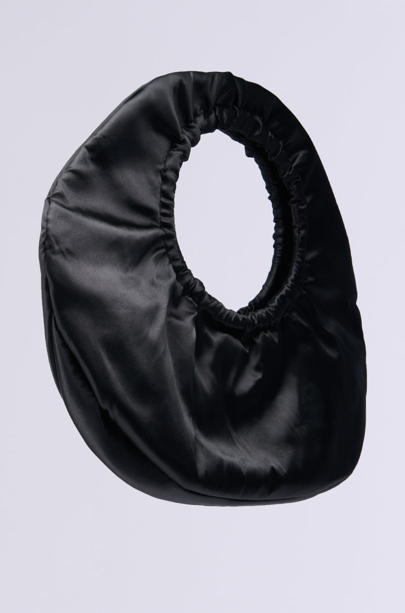 FANNED OUT SATIN PURSE