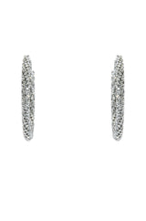 50MM BLING HOOP IN SILVER