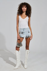 TIME TO GO BODYSUIT IN WHITE