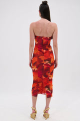 ARCHETYPE PRINTED MIDI DRESS