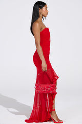 OH SO HOT RED MAXI DRESS