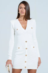 SUSIE MINI DRESS IN WHITE