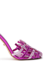 AZALEA WANG ADAMS PINK CAGED SANDAL