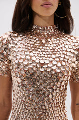 FAR FROM BASIC SEQUIN MINI DRESS