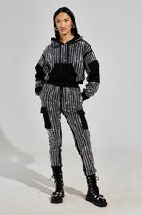 MELINA EMBELLISHED CARGO POCKET JOGGER