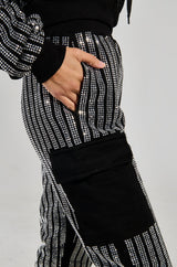 MELINA EMBELLISHED CARGO POCKET JOGGER