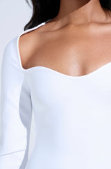 HIGHLY FAVORED BANDAGE MINI DRESS IN WHITE