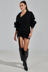 MELODY POPLIN MINI DRESS